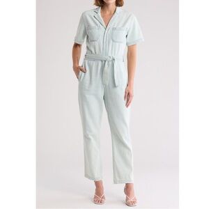 Boyish The Jesse Tie Waist Denim Jumpsuit